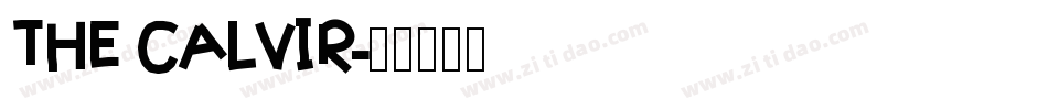 THE CALVIR字体转换
